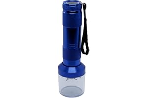 BIGH Grinder Eléctrico para Hierbas - Picadora de Especias - Molinillo eléctrico para picar - Grinder de Aluminio - Trituradora de mano Metálica (Color: Azul)