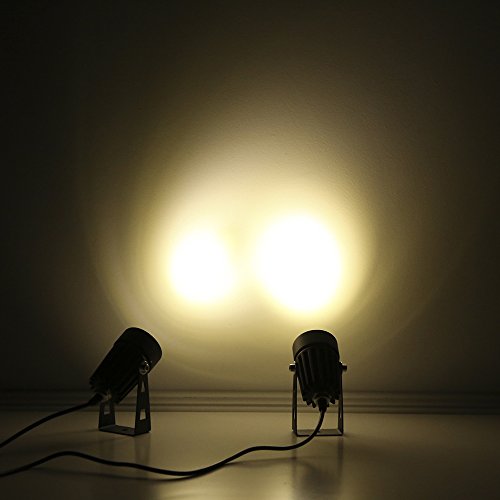 Tomshine 2W Led Solarleuchten Solarlicht solarbeleuchtung Solarpanel mit Lichtsensor, IP65 Wasserdicht,270 Grad Einstellbar,130LM für Outdoor wie Garten, Hof(Warmweiß) - 6