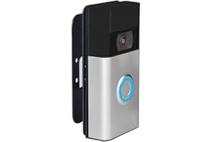 PAIKIUU Adhesive Ring Doorbell Mount with Adjustable 90 Degree Angle, 2 Way Installation Ring Doorbell Bracket No Drill with Screws Mounting Wedge Kit for Ring Video Doorbell