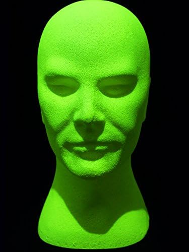 UV Black Light Neon Psycho Head Yellow
