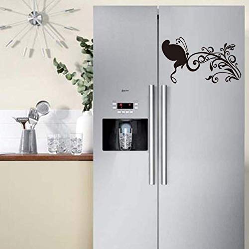 Preisvergleich Produktbild limicry 2 Stücke Schmetterling Wandaufkleber Blume Muster Kühlschrank Latop Aufkleber Für Kinderzimmer Dekoration Küche Wandkunst Wandbild 20 cm X 33 cm