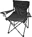 Produktbild normani Robuster Camping Outdoor Angler Klappstuhl Outdoor Farbe Schwarz mit Armlehne