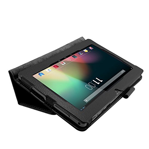 Infiland Folio Hülle Case Schutzhülle Tasche für 7 “7 Zoll Google Android Tablet-PC inklusive ALLDAYMALL A88S / A88X 17,8 cm (7 Zoll) Tablet-PC, rotor® 17,8 cm (7 Zoll) Android Tablet PC, JEJA 7 Zoll Android Google Tablet PC, Dragon Touch Y88X 7 Zoll Tablet PC, Trimeo 7 Zoll Tablet PC, Arespark Ultrathin 7 Zoll Tablet PC, PHROG7 Tablet PC (7 Zoll), Rixow Ultrathin 7 inch Tablet PC( Überprüfen Sie bitte die Details der kompatibelen Tablet-Modell-Liste in Produktbeschreibung)(Schwarz) - 6
