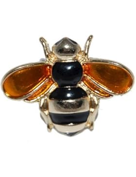 Small Island Brosche Biene emailliert, auch für den Kragen geeignet, in Geschenkbeutel