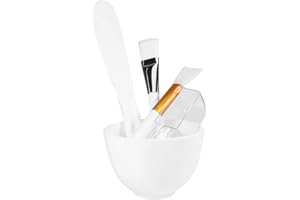 ‎HEALIFTY Healifty Diy Gesichtsmasken Set 5-Teilig Mit Silikonmaskenschale Rührstab Pinsel Und Messlöffel Für Hautpflege Zuhause Und Salon
