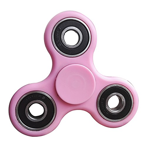 Senders Tri Fidget Hand Spinner, Hand Spinner Fidget Toy Great for Anxiety Stress-Relief for Kids and Adults (Pink)