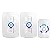 Produktbild GEXING GEHEN Türklingel Drahtlose Haustürklingel Pager Elektronische Türklingel,White1Button+2Hosts