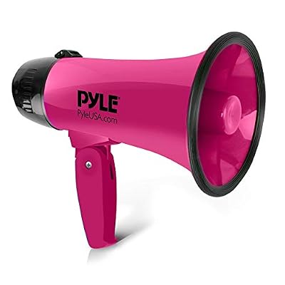Pyle Mégaphone Professionnel 20 W (Rose)