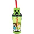 3D Figurine Tumbler Minecraft, Childrens Drinking Cup Straw 23 x 7.5 x 7.5cm