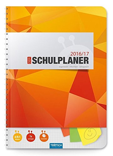 Schulplaner 2016/2017 Orange