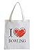 Produktbild I love Bowling Fun Jutebeutel