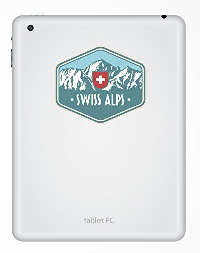 2 x Schweizer Alpen Schweiz Vinyl Aufkleber Aufkleber Laptop Reise Gepäck Auto Ipad Schild Fun # 6389 – 10cm/100mm Wide - 3