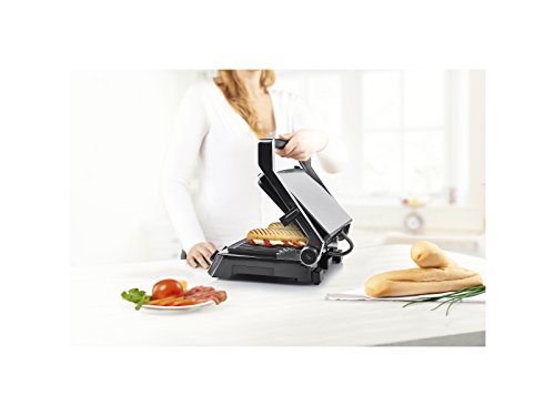 Princess 01.117300.01.001 Kontaktgrill 2 Thermostate für separate Temperatureinstellung, 2000 W, grau - 11