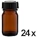 Produktbild 24 x Weithalsflasche 30ml Braunglas inkl. Schraubverschluss mit Dichtungsscheibe *** Weithalsflaschen, Schraubgläser, Weithalsgläser, Braunglasflaschen, Glasdosen, Allzweckgläser, Haushaltsgläser, Weithalsglas, Schraubglas, Allzweckglas, Haushaltsglas ***
