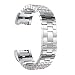 Produktbild HKFV Crystal Edelstahl Handgelenk Ersatz Uhrenarmband für Fitbit Charge 2 Fitbit Charge 2 Diamant-Aluminiumlegierung Uhrenarmband Armband (E)