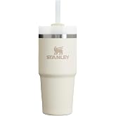Stanley Quencher H2.0 FlowState Paslanmaz &Ccedil;elik Vakum Yalıtımlı Bardak Kapaklı ve Pipetli Su, Buzlu &Ccedil;ay veya Kahve, Smoothie 