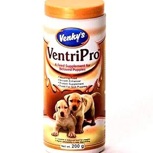 Venkys VentriPro Feed Supplement Mother Milk Replacement for Young weaning Puppies 200GM (PC - 65753)