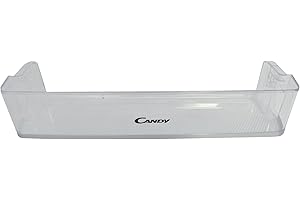 ERICAMBI Balconcino Portabottiglie Adatto per Frigoriferi Candy Hoover Haier, Dimensioni 483x110x95 (mm) Trasparente, 43009015, per Modelli CCBS618 CKCN CF18 CHSB