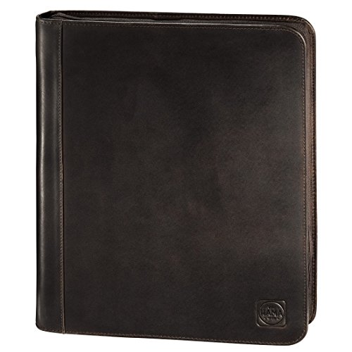 Preisvergleich Produktbild Hama Leder-Konferenzmappe January Paris Dark Brown