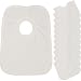 BabyPrem Baby 12 Pack 100% Cotton Round neck Popover the head Bib One size White