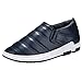 Produktbild Yogogo Herren Schuhe Flach Rutschfeste SAMT Zuhause Chelsea Stiefel Arbeits Laufschuhe Wasserdicht Warm Gefütterte Winterschuhe Stiefelette Boots Arbeitsschuhe Schwarz Weiß Gym Running Fitness
