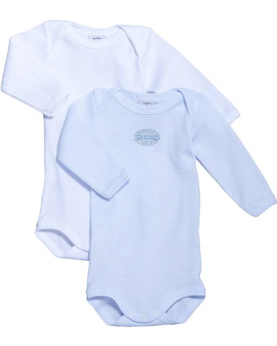 Preisvergleich Produktbild Petit Bateau Bodies Doppelpack Langarm hellblau-74 - Babymode : Baby-Jungen
