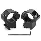Diámetro de anillo: 25,4mm KINSUNG Par monturas Altas para Visor telescopico de 1\" (25,4mm) de diametro y 11mm de Anchura de Carril