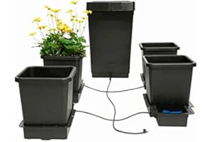 Autopot 4POT System - Schwarz - 4-stöckig - 15 Liter - Outdoor - Gemüse - Wandmontage - Minimal - Polypropylen (PP) - Vertical Indoor Vertical Vegetable Planter
