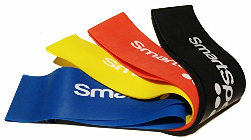 SmartSportStudio ★ 4er Set Premium Therabänder / Fitnessbänder / Widerstandsbänder / Gymnastikbänder / Trainingsbänder / Loop Resistance Bands ★ jetzt 30% stärker ★ mit Transportbeutel und deutscher Übungsanleitung ★ aus 100% Naturlatex ★ Ideal für Reha, Physiotherapie, Pilates, Yoga, Crossfit u.v.m. ★ Workout Zuhause und Training im Freien - 2