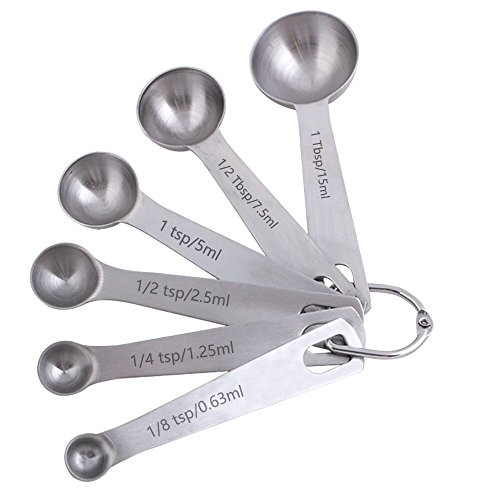 Vicloon 18/8 Edelstahl Messlöffel, Mess-Stick für Messung von Flüssigkeit und trockenen Zutaten - 3