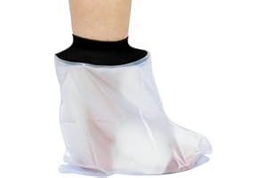 HKF HO KI HO GRMGIRL Adult Waterproof Foot Cast Cover for Shower,Cast Protector Foot to Keep Bandages & Plasters Dry(Foot)