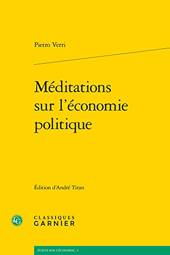 Méditations sur l'économie politique Méditations sur l'économie politique