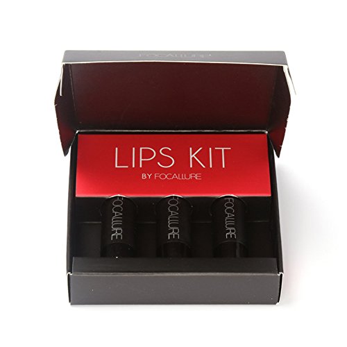 Matte Lippenstift Langlebig Wasserdicht Lip Gloss 3 Stück/Set (#2) - 5