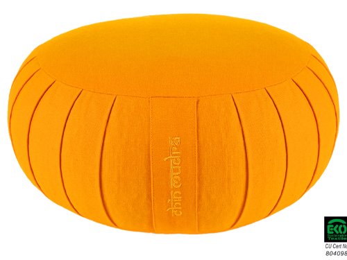 Chin Mudra Zafu Standard in Cotone Biologico 100% kapok, Saffron