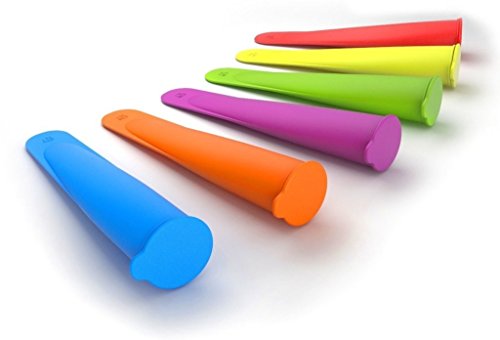 Vlunt 8 X Ice Pop Maker Eis Pop Formen eis am Stiel form-Set eis am stiel-Fuellen mit Saft, Soda, Joghurt-BPA frei 100% Lebensmittelqualitaet Silikon - 4