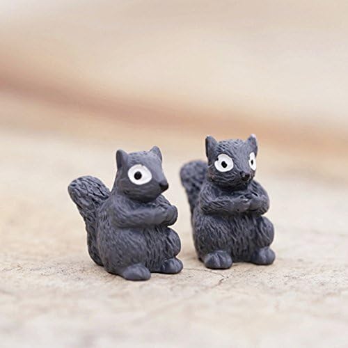 Omeny Miniature Squirrel Landscape Ornament Garden Plant Poted Decoration