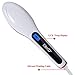 Straight Hair Brush Elite99 Hair Straightener Silky with Anion Hair Care, Anti Scald Static Electric Hair Straightening Comb, Make Tangled Hair Silky Massager with Detangling Digitial LCD,Professional Grade Anti-Static Ceramic Heating Plates with a Complimentary Travel Bag - White