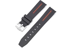 BBZ Cinturino in morbida gomma Nuovo cinturino in silicone compatibile con Omega X Swatch Moon Watches Men Women 20mm Curved End Rubber Wrist Band