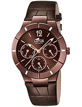 Lotus Damen-Armbanduhr Analog Quarz Leder 15918/2