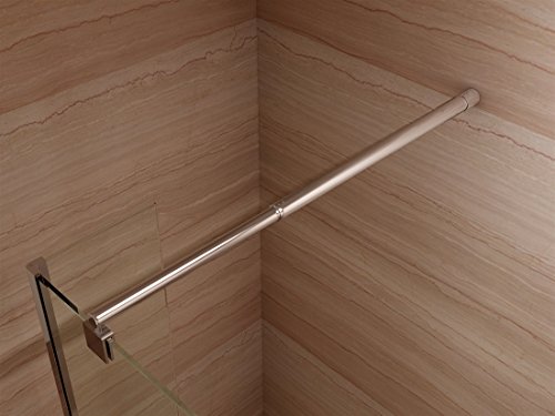 Seitenwand 30×200 cm inkl. Eckprofil, Spritzschutz für Walk In Dusche, 10mm STARK, aus ESG Sicherheitsglas zum Nachrüsten - 2