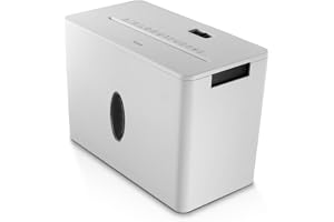 Hama Papperskvarn, dokumentförstörare, dokumentförstörare, häftklamrar, 4 A4-ark per gång, stålblad, automatisk säkerhet/av, returfunktion, 8L papperskorg, säkerhet P4 T4 E3