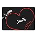 Produktbild Mousepad Modern I Love Steffi schwarz