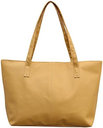 HuaMore Women Ladies Leather Shoulder Bag Celebrity Tote Purse Travel Bag Large