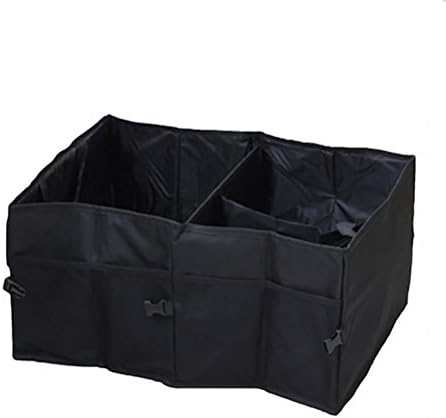 RIRI Deluxe Trunk Cargo Organizer Heavy Duty Folding Caddy Storage Collapse Bag Bin for Auto Car Truck SUV