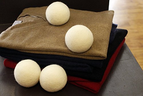 Trocknerbälle für Wäschetrockner aus Wolle von i-Gruv, 6er Set, für schonende Daunenpflege, senkt Stromverbrauch und ist gleichzeitig ökologischer Weichspüler, auch ideale Geschenkidee zu Babykleidung oder Windeln aus Stoff, sparen Sie jetzt! - 6