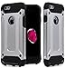 Price comparison product image AMPLE iPhone 8 Case, iPhone 7 Case, Rugged Tough Dual Layer Armor Case iPhone 7 Protective Case Shockproof Case Cover for iPhone 7 | iPhone 8 [Heavy Duty] [Slim Hard Case] (SILVER)