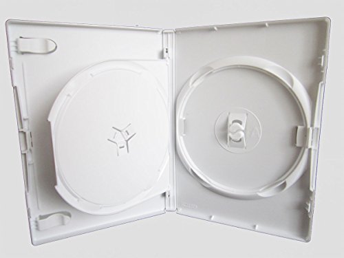 Amaray DVD Hülle Weiß für 2 DVD,Blu Ray,CD mit Einleger 6 Hüllen Original Amaray Neuware
