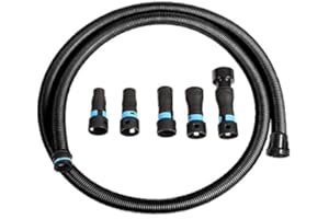 Cen-Tec Systems 94698N Quick Click 3m Numatic Hose with Five Piece Power Tool Adaptor Set for Dust Collection