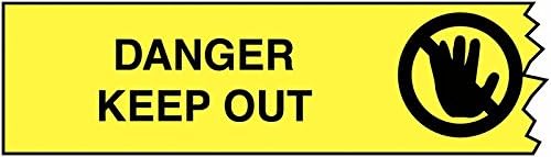 barricade tape danger keep out 76mm x 305m - safety tape - tapes