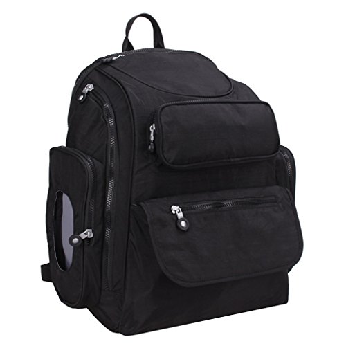 Preisvergleich Produktbild Sharplace Baby Wickelrucksack Wickeltasche Reise Rucksack Mama Rucksack Reisetasche Tragbar Handtasche Organizer - Schwarz